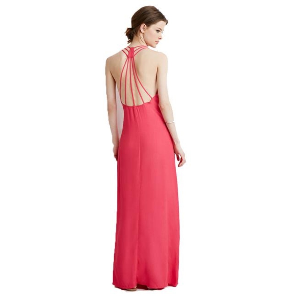 Forever 21 pink maxi dress size large